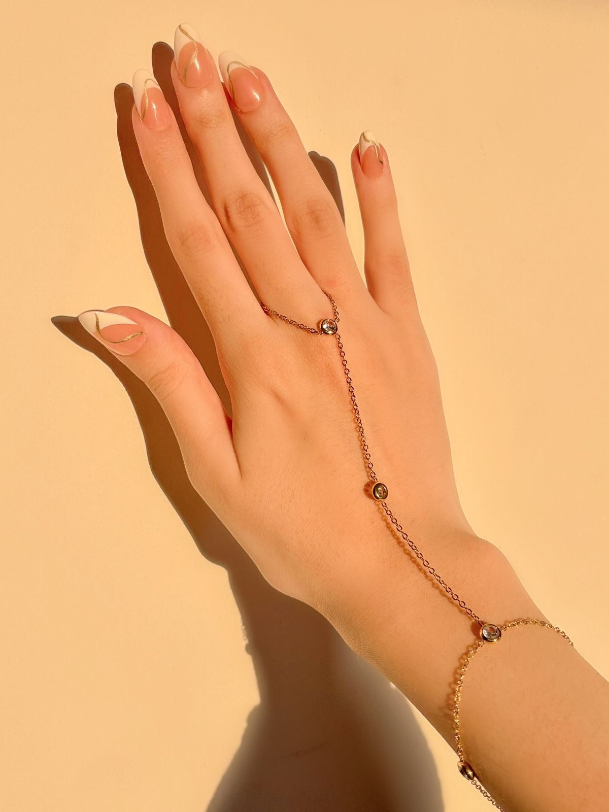 Luna Diamond Cut Hand Chain