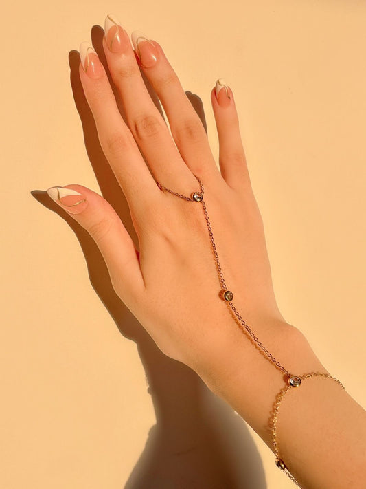 Luna Diamond Cut Hand Chain