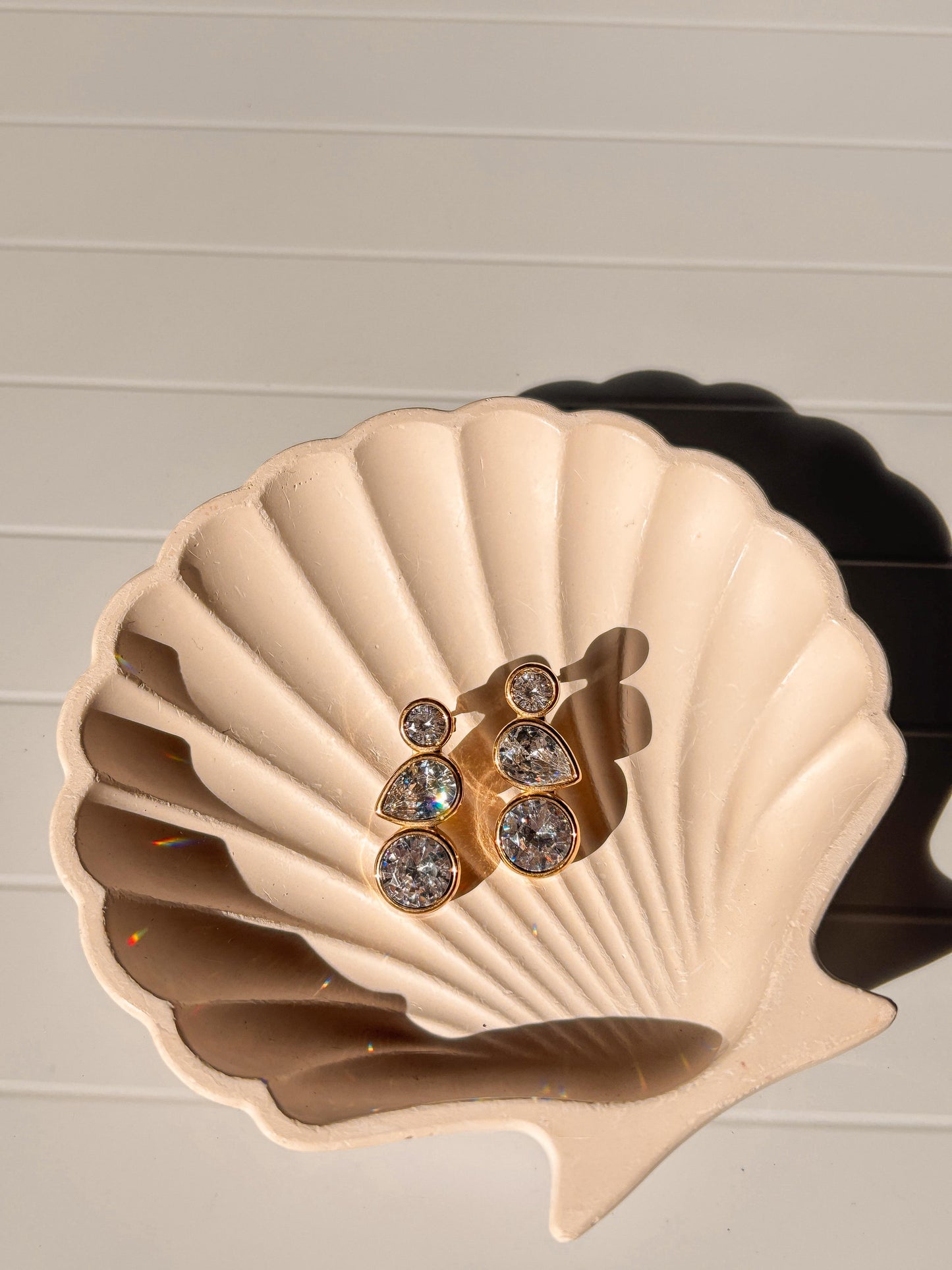 Diamond Drop Crystal Earrings