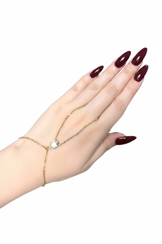 Noor Teardrop Hand Chain