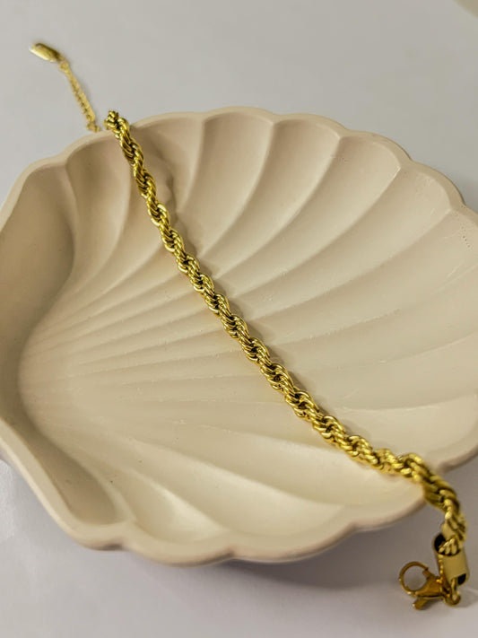 Rope 18K Gold-Plated Bracelet