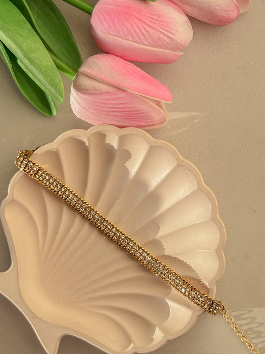 Dainty Drops Double Layer Bracelet