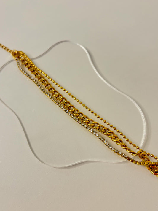 TrioLuxe Triple Overlay Bracelet