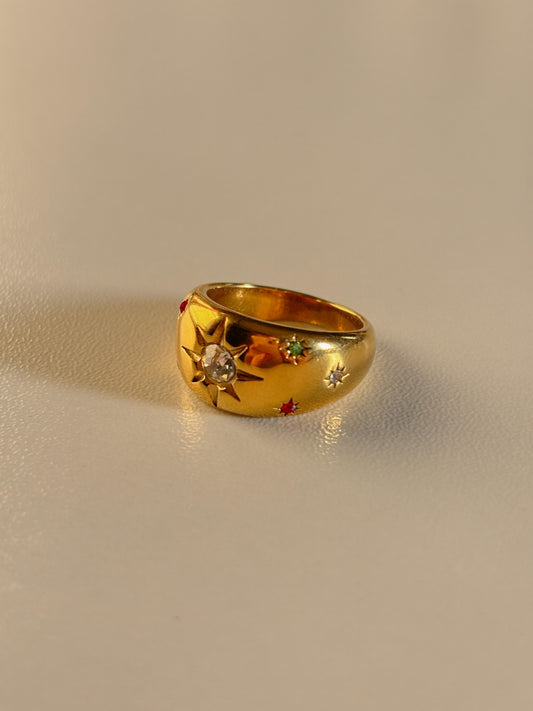 Golden Sunburst Statement Ring ☀️