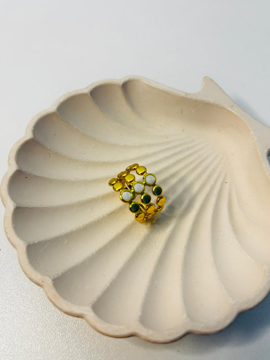 Turkish-style triple-band ring