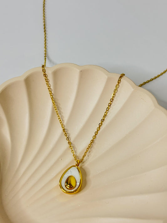 Cute Avocado Gold Plated Necklace