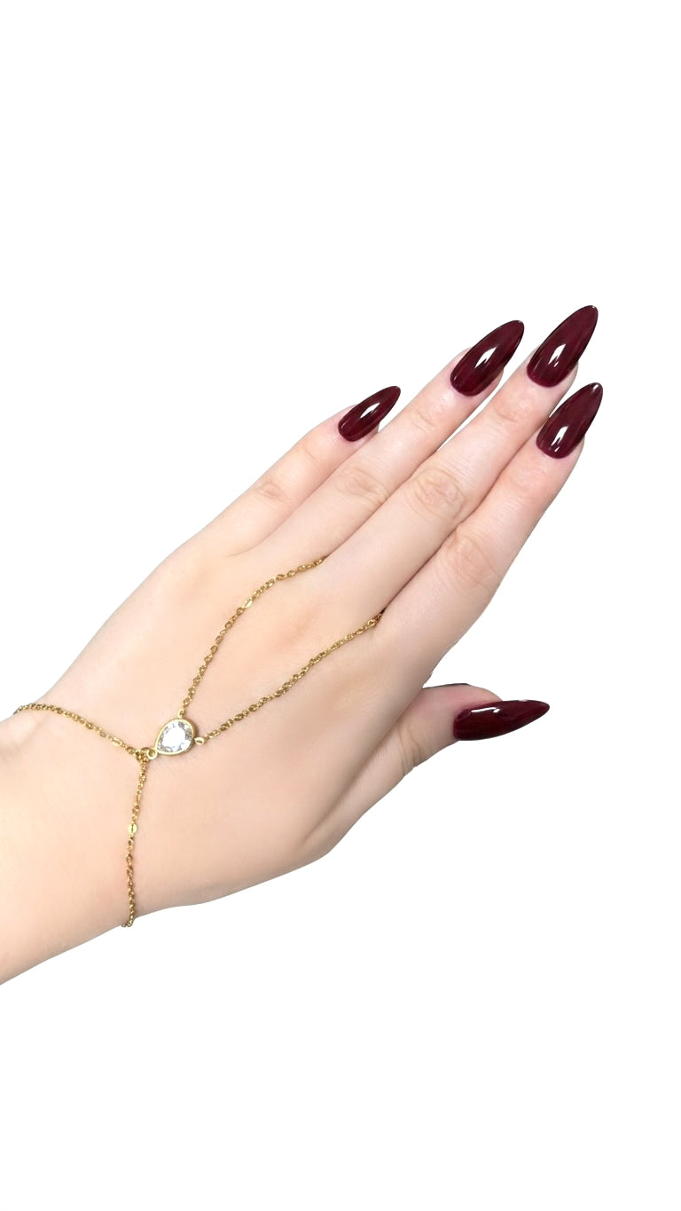 Noor Teardrop Hand Chain