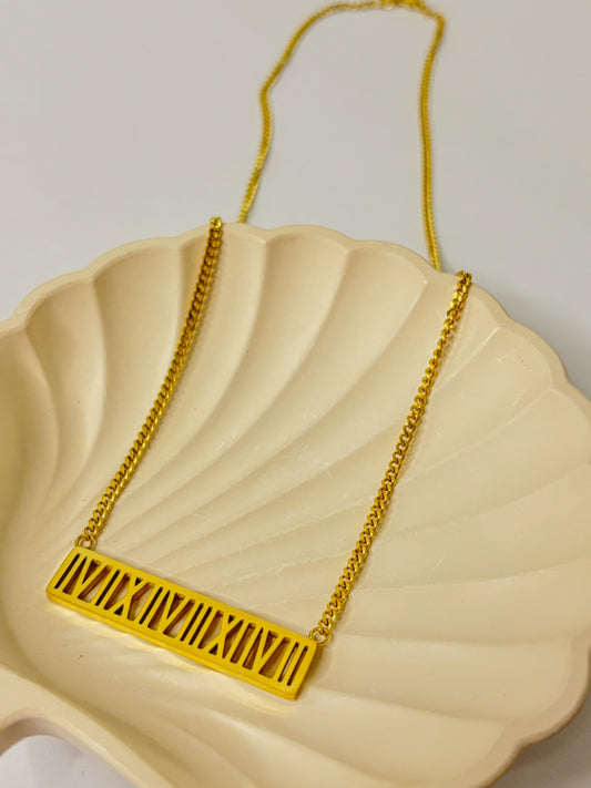 Roman Numeral Necklace – A Timeless Symbol of Love & Strength