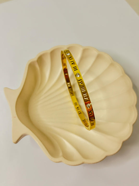 Roman numerical kada bracelet 
Price