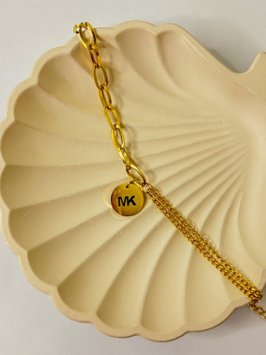 Michael Kors Gold-Tone Chain Zodiac Necklace