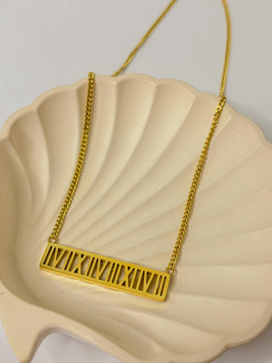 Roman Numeral Necklace – A Timeless Symbol of Love & Strength