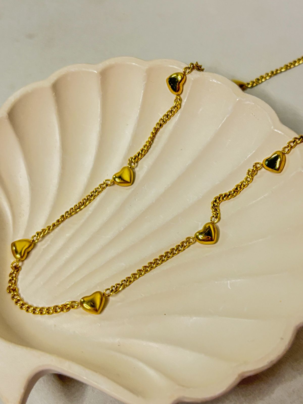 Heart Tassels MYKI 18k Gold Plated Neckpiece