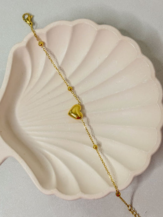 Golden Heart Chain – Bracelet/Anklet
