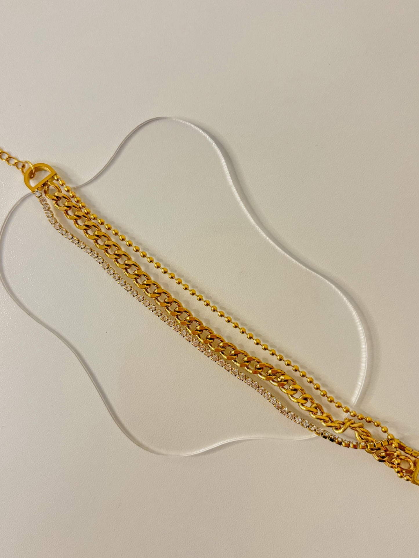 TrioLuxe Triple Overlay Bracelet