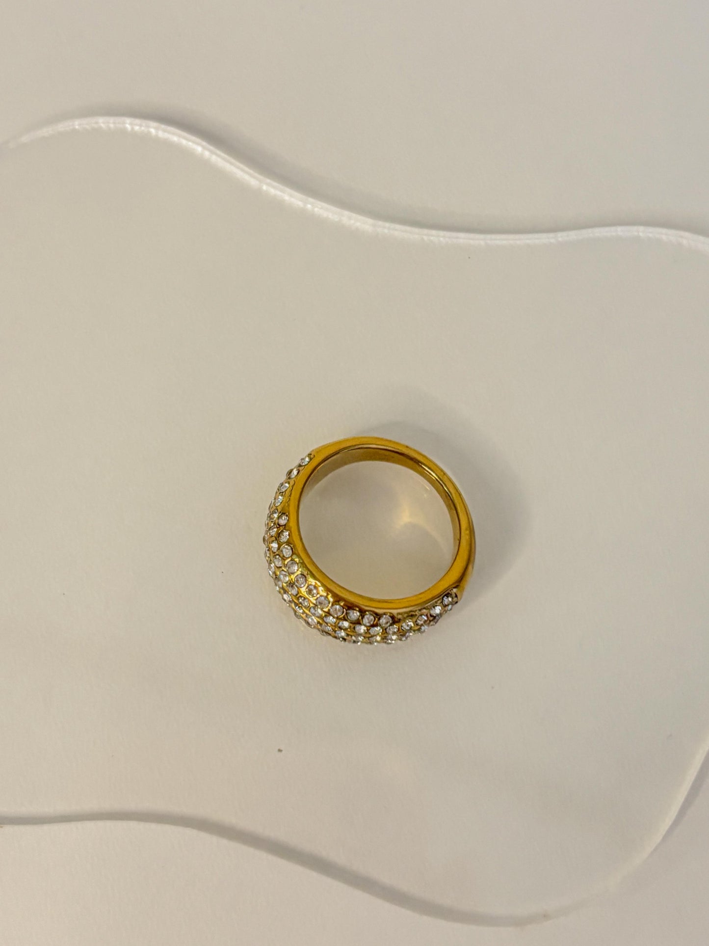 LustreGlow Micro Pave Zircon Ring